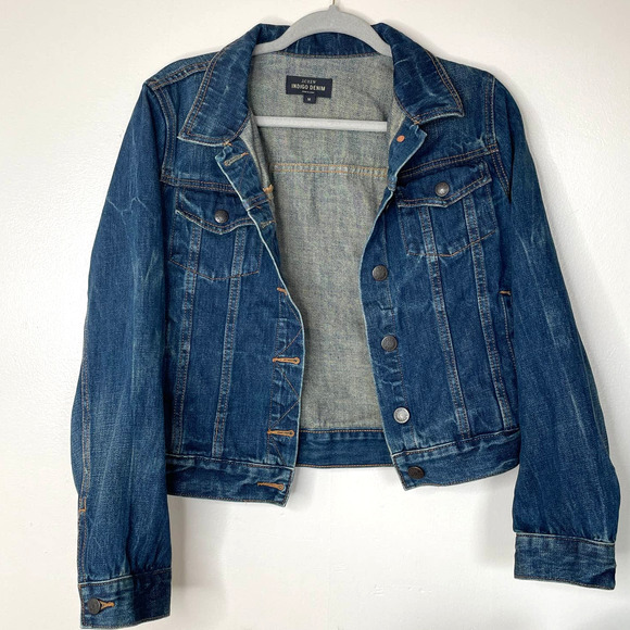 J. Crew Jackets & Blazers - J. Crew Indigo Denim Crop Jacket  M